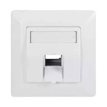 LogiLink Keystone -kehyselevy 45° 1 moduulille, signal white