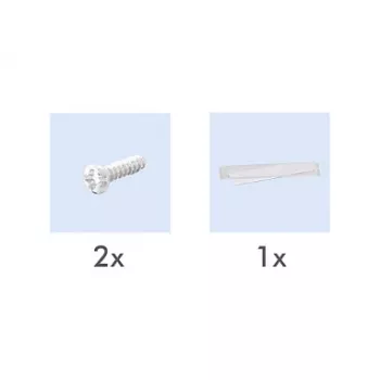 LogiLink Keystone-kansi 2 moduulille, ulkoneva, UP/50, puhtaanvalkoinen