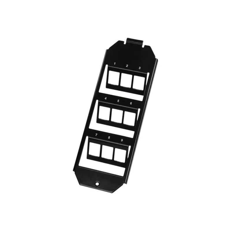 Logilink Keystone lattiarasian kehys 3 x 3 Keystone-moduulille, musta