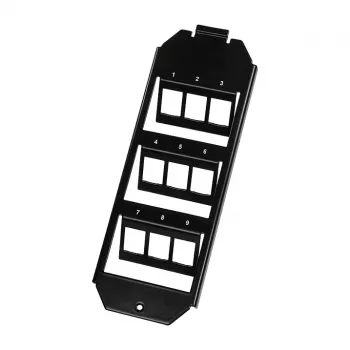 Logilink Keystone lattiarasian kehys 3 x 3 Keystone-moduulille, musta