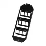 Logilink Keystone lattiarasian kehys 3 x 3 Keystone-moduulille, musta