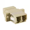 LogiLink LC Duplex -monimuotokuitusovitin laipalla, beige