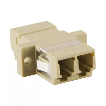 LogiLink LC Duplex -monimuotokuitusovitin laipalla, beige