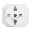 LogiLink LPS218 euro-pistorasia-adapteri 2 pistorasialla, valkoinen