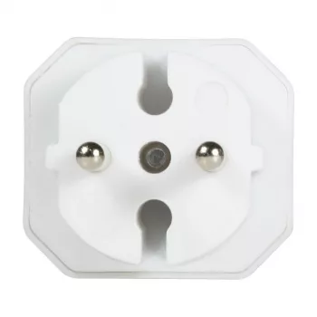 LogiLink LPS218 euro-pistorasia-adapteri 2 pistorasialla, valkoinen