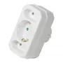 LogiLink LPS221 Schuko 2x Euro + 1x suojakosketinpistorasia -adapteri, valkoinen, 16 A, 250 V, 3680 W, lapsilukko