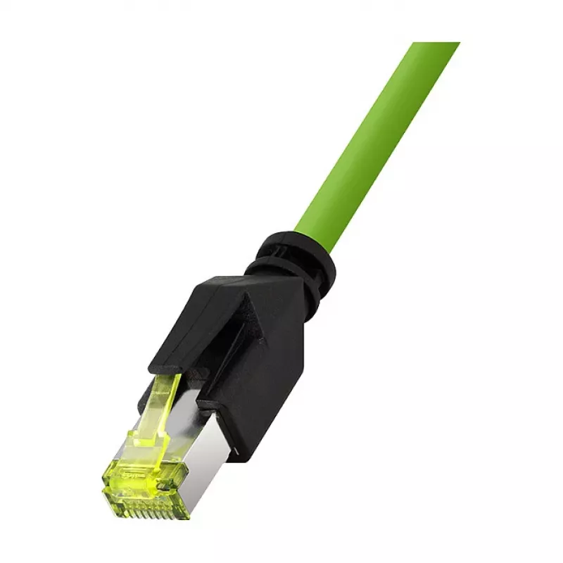 LogiLink M12 CAT6A teollisuus-patchkaapeli, PUR, M12 X-koodattu - RJ45, 1,5 m