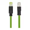 LogiLink M12 CAT6A Industrial -kaapeli, PUR, M12 X-koodattu RJ45, 2,00 m