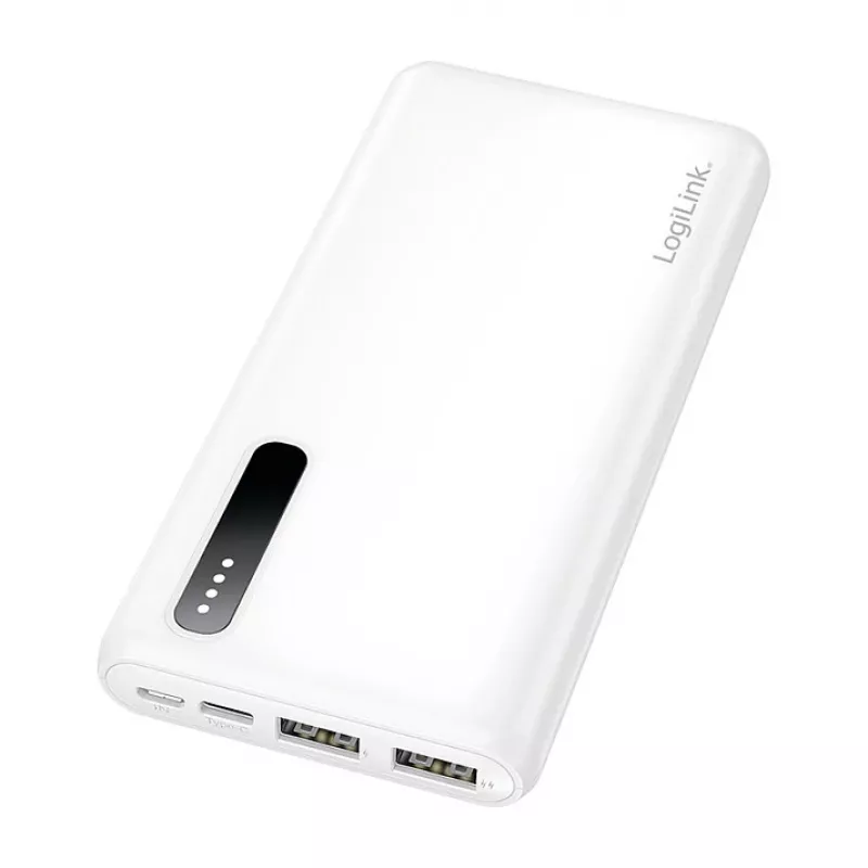 Logilink mobiilivirtapankki, LiPo, 8000 mAh, valkoinen