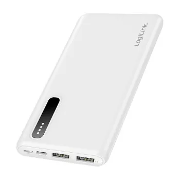 Logilink mobiilivirtapankki, LiPo, 8000 mAh, valkoinen