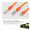 LogiLink modulaarinen liitin RJ45 Cat.6A STP Pass Through, 10 kpl:n pakkaus