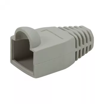 LogiLink modulaarinen RJ45-pistoke kaapelinsuojus 6.5mm harmaa, 50kpl