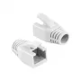LOGILINK MP0035W RJ45 plug cable boot 8mm valkoinen, 50 kpl