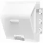 LogiLink NF0011 uppoasennettava seinäliitäntärasia 1 Keystone-moduulille, 45 x 45 mm, ranskalainen järjestelmä, valkoinen