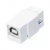 LogiLink NK0017 Keystone-moduuli USB 2.0 Type-A -liitin Type-B -liittimeen, valkoinen
