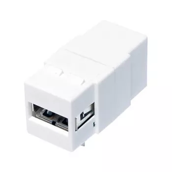 LogiLink NK0017 Keystone-moduuli USB 2.0 Type-A -liitin Type-B -liittimeen, valkoinen