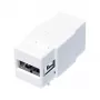 LogiLink NK0017 Keystone-moduuli USB 2.0 Type-A -liitin Type-B -liittimeen, valkoinen