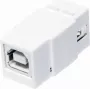 LogiLink NK0017 USB 2.0 A uros - B uros litteä valkoinen adapteri