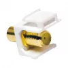 LogiLink NK0026 Keystone RCA-naaras F-naaraaseen liitäntämoduuli, keltainen