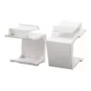 LogiLink NK0090 Keystone-sokkotulppa, valkoinen, 10 kpl