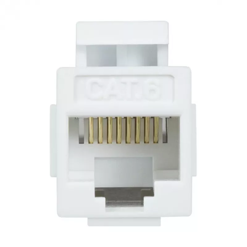 LogiLink NK4012W Cat.6 UTP Keystone-liitin, 2x RJ45, valkoinen