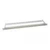 LogiLink NK4039 Keystone patch-paneeli, 24 porttia, 0,5HE, suojattu, harmaa - 19 tuuman rack-asennus