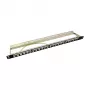 LogiLink NK4040 24-porttinen suojattu Keystone-patch-paneeli, 0,5U, musta