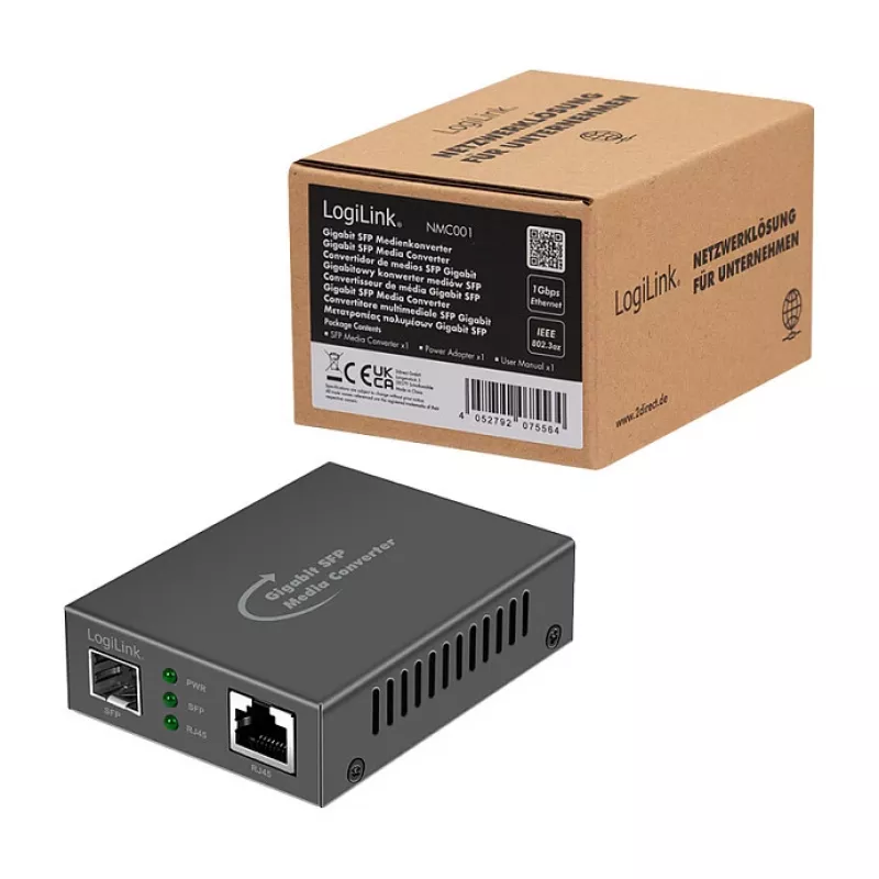 Logilink NMC001 gigabit-mediakonvertteri RJ45 - SFP