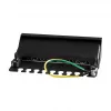 LogiLink NP0017B patch-paneeli – 8 porttia Cat6 STP, seinä-/pöytäasennus, musta