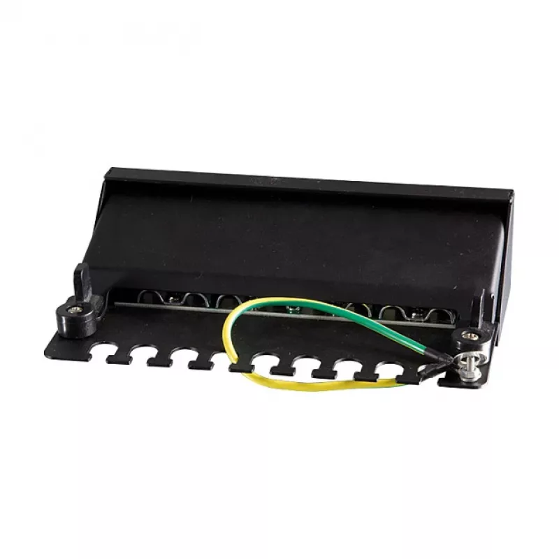 LogiLink NP0017B patch-paneeli – 8 porttia Cat6 STP, seinä-/pöytäasennus, musta