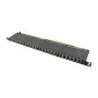 Logilink NP0063 24-porttinen Cat6A STP patch-paneeli 19 tuuman 0.5U musta