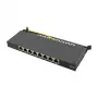 LogiLink NP0064B pöytäpatch-paneeli, 8 porttia Cat6A STP, 0.5 HE, musta
