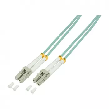 LogiLink OM3 LC/LC Duplex monimuotokuitu-verkkokaapeli 20 m aqua