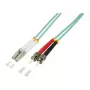 LogiLink OM3 LC/ST duplex multimode kuitu-patchkaapeli, 2 m, LSZH, aqua