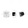 LOGILINK PA0253 seinäpistorasia 1 Schuko-pistorasialla, 1 USB-A- ja 1 USB-C-latausliitännällä, 3,1 A, valkoinen