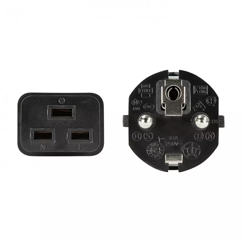 Logilink virtajohto, CEE 7/7 - IEC C19, musta, 3 m
