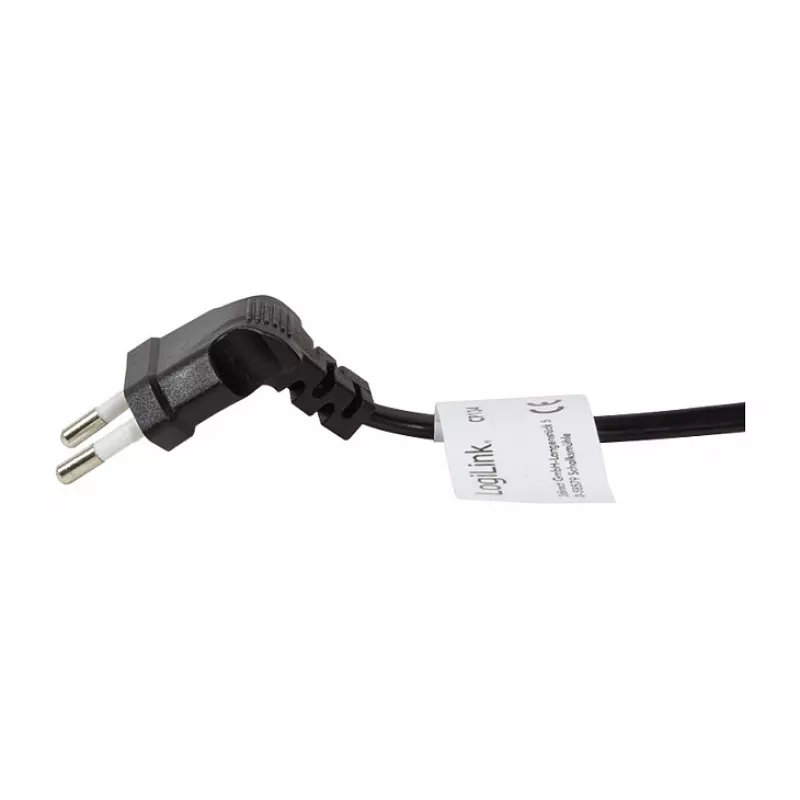 LogiLink virtajohto euro-pistoke CEE 7/16 – IEC C7 0,75 m musta
