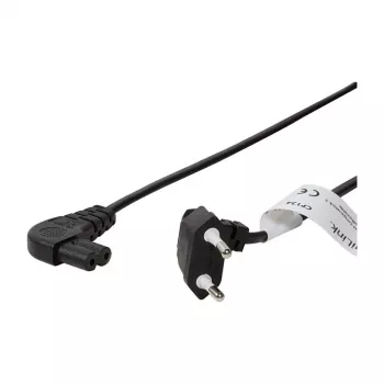 LogiLink virtajohto euro-pistoke CEE 7/16 – IEC C7 0,75 m musta