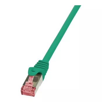 LogiLink PrimeLine CAT 6 S/FTP -verkkokaapeli, 0,25 m, vihreä, LSZH, Snagless, 10 Gbit/s