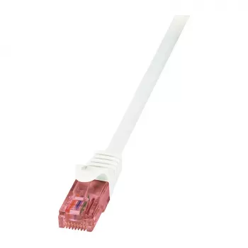 LogiLink PrimeLine Cat.6 U/UTP -patchkaapeli kuparia, valkoinen, 1,5 m
