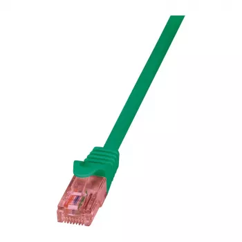LogiLink PrimeLine Cat.6 U/UTP -patchkaapeli, RJ45, kupari, vihreä, 1,5 m