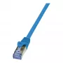LogiLink PrimeLine Cat.6A S/FTP patch-kaapeli, 0,25 m, sininen