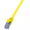 LogiLink PrimeLine Cat.6A S/FTP patch-kaapeli, 0,25 m, keltainen
