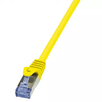 LogiLink PrimeLine Cat.6A S/FTP patch-kaapeli, 0,25 m, keltainen
