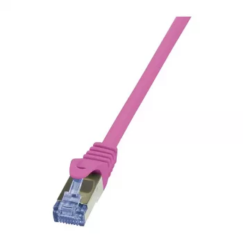 LogiLink PrimeLine Cat.6A S/FTP -verkkokaapeli, RJ45, 1,5 m, pinkki, 10 Gbit/s, LSZH