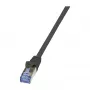 LogiLink PrimeLine Cat.7 verkkokaapeli RJ-45 (M) - 0,25 m musta