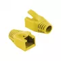 Logilink RJ45 modular plug cable boot 8mm keltainen – snagless-vedonpoistoholkki (50 kpl)