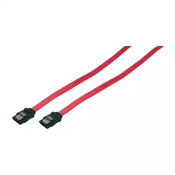 LogiLink SATA III datakaapeli lukittavilla liittimillä, 6 Gbps, punainen, 0,9 m