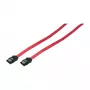 LogiLink SATA III datakaapeli lukittavilla liittimillä, 6 Gbps, punainen, 0,9 m
