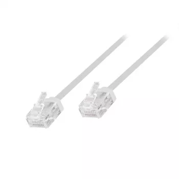 LogiLink Slim High-Flex Cat.6A U/UTP -verkkokaapeli, 0,5 m, valkoinen, 10 kpl:n pakkaus (CQ3021U)